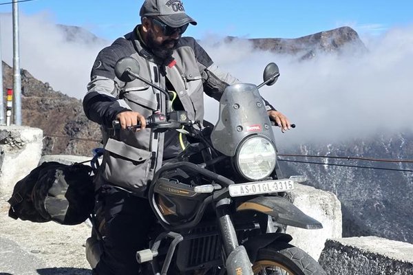 Royal Enfield Himalayan on rent in Guwahati - adventure bike rental