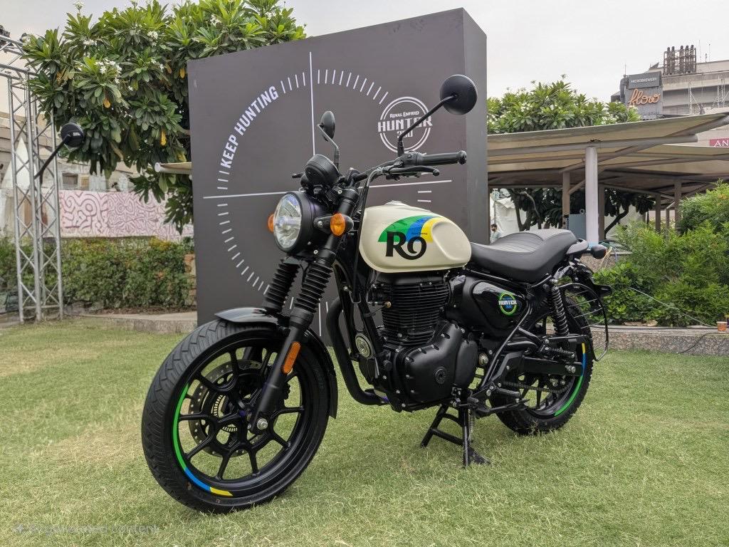 Royal Enfield Hunter on rent in Guwahati - adventure bike rental